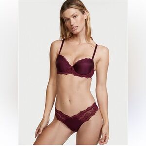 Victoria's Secret Burgundy Lace Bra